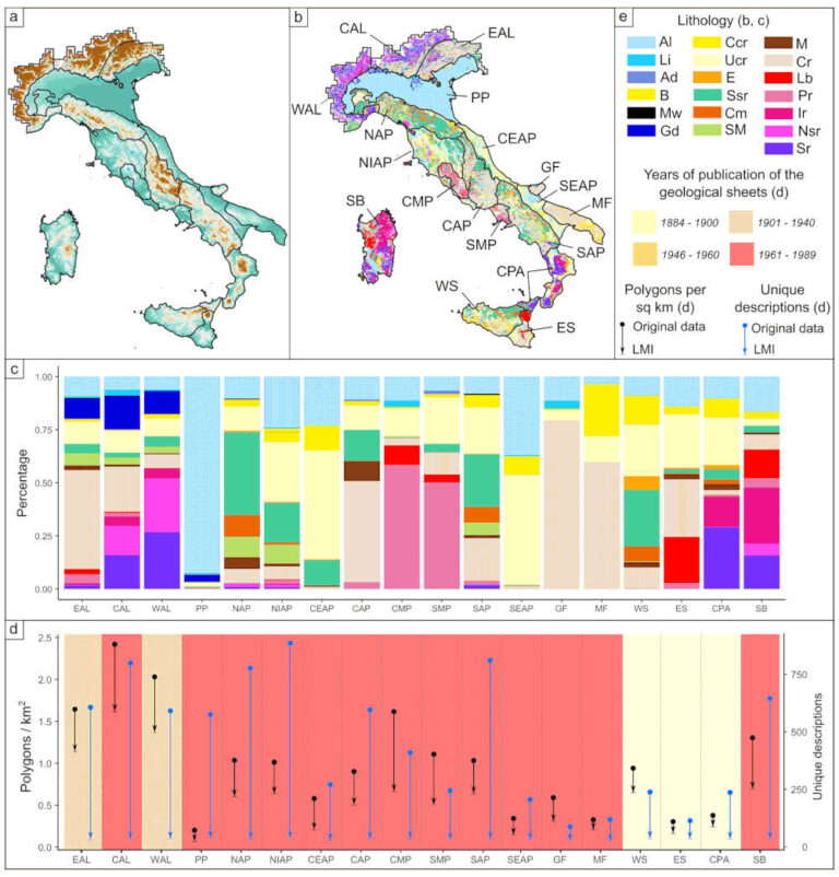 Ora c’è una nuova carta litologica digitale