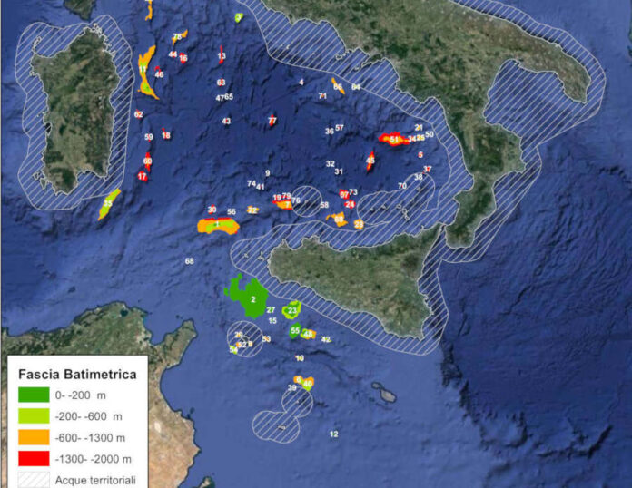 ispra mappa monti sommersi